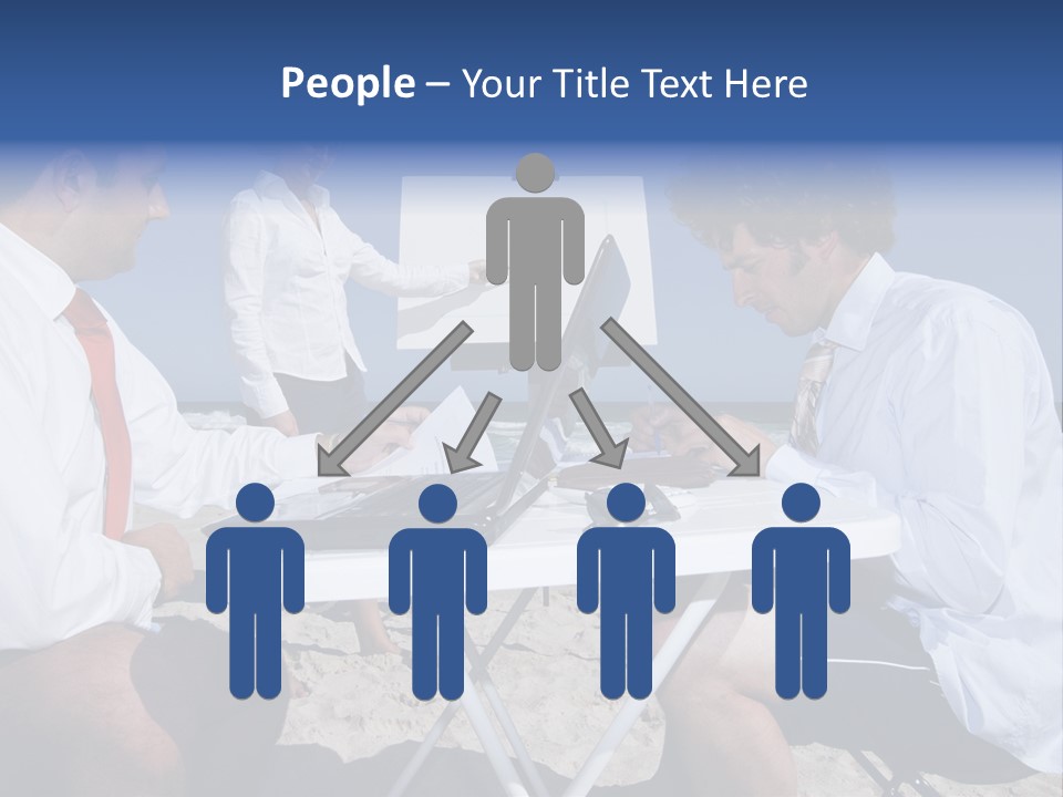 Computer Finance Team PowerPoint Template