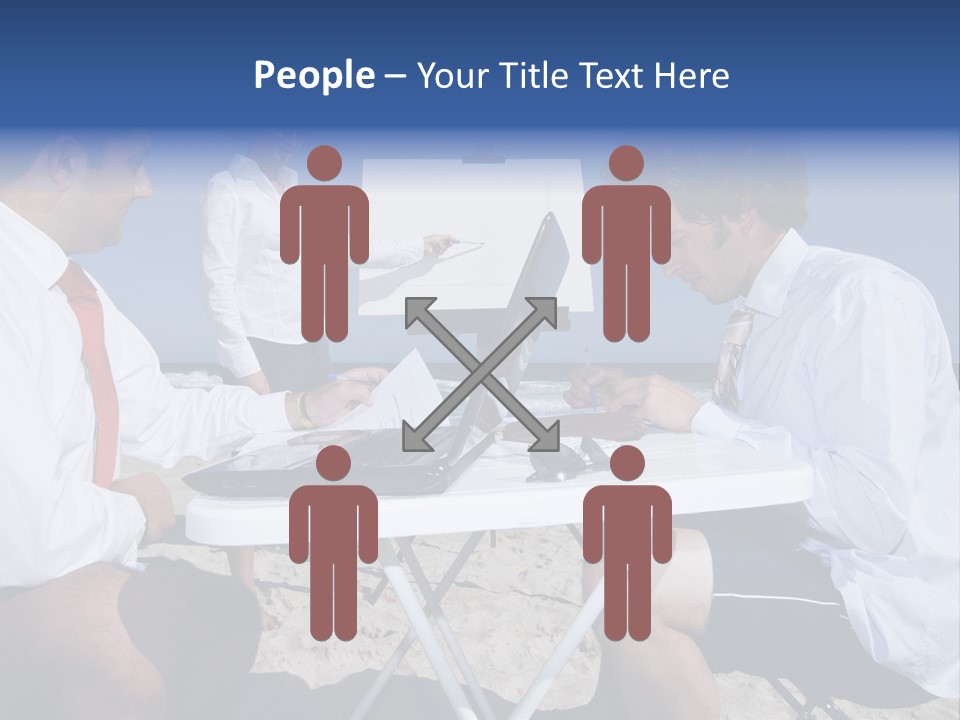 Computer Finance Team PowerPoint Template