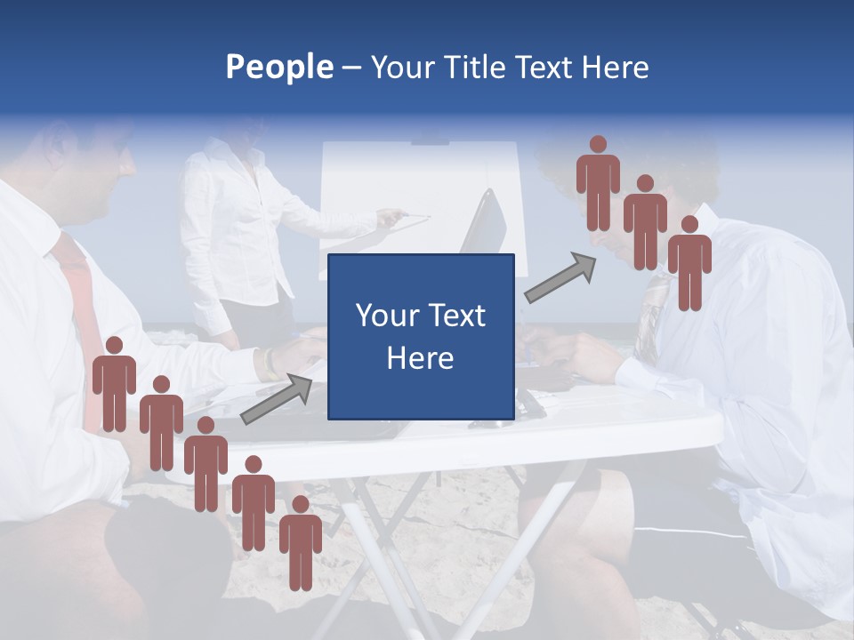 Computer Finance Team PowerPoint Template