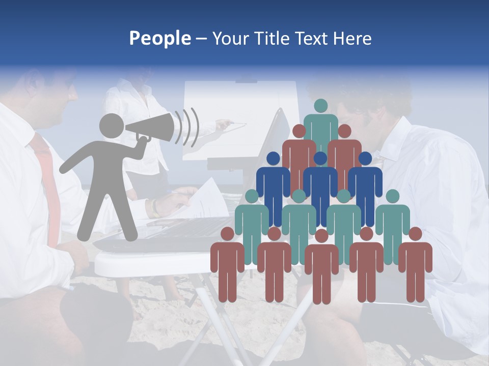 Computer Finance Team PowerPoint Template