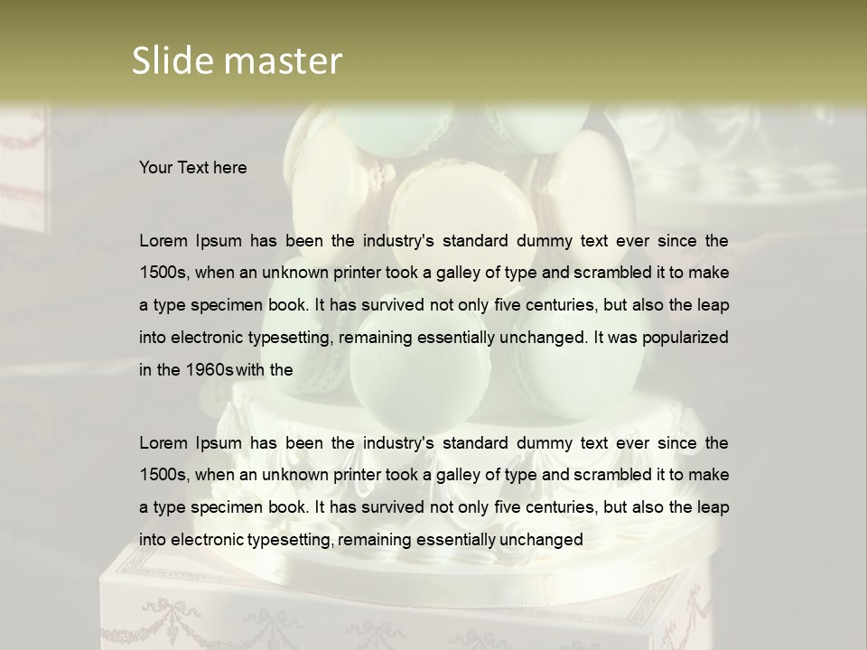 Dessert Sweet Stacked PowerPoint Template