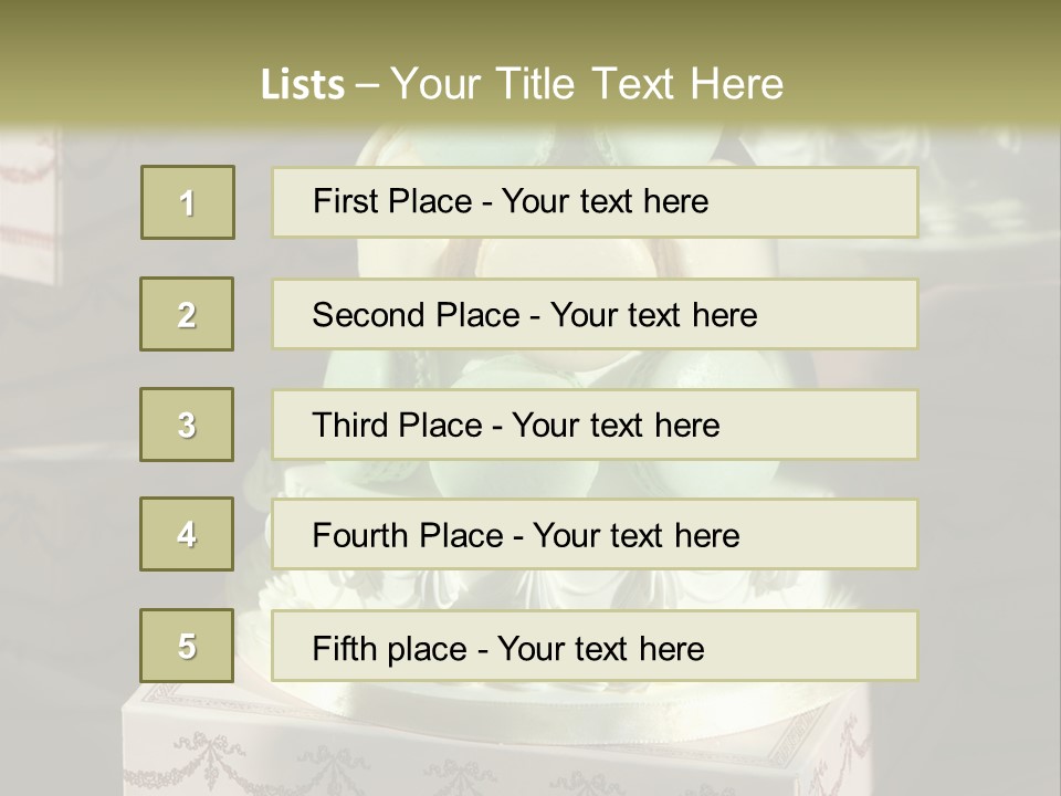 Dessert Sweet Stacked PowerPoint Template