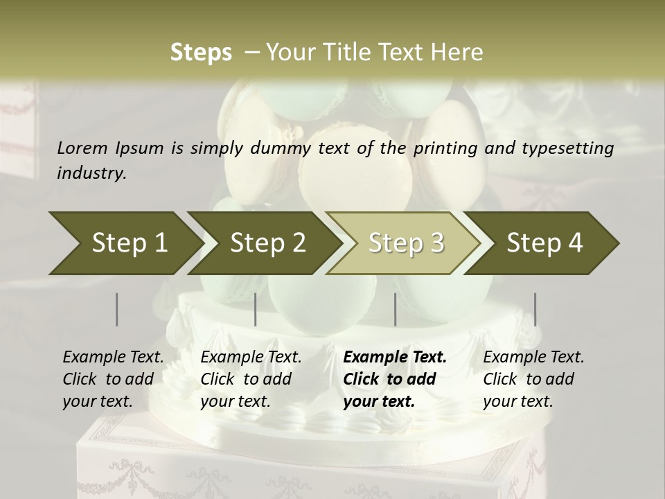 Dessert Sweet Stacked PowerPoint Template