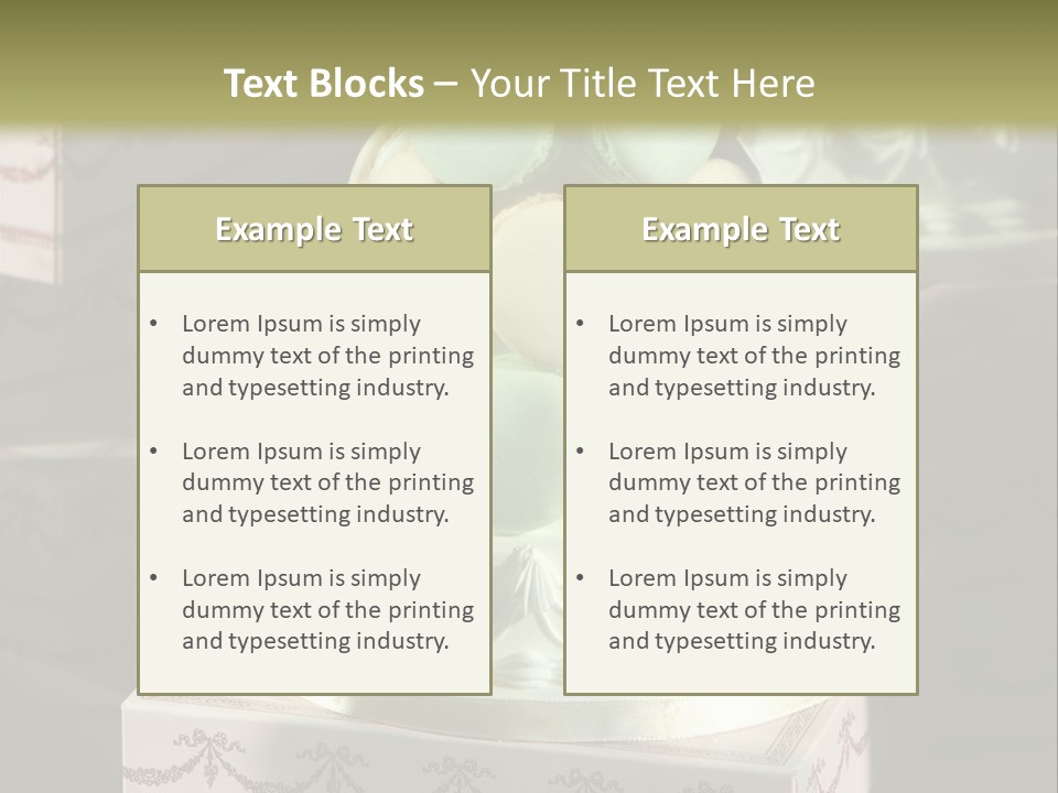 Dessert Sweet Stacked PowerPoint Template