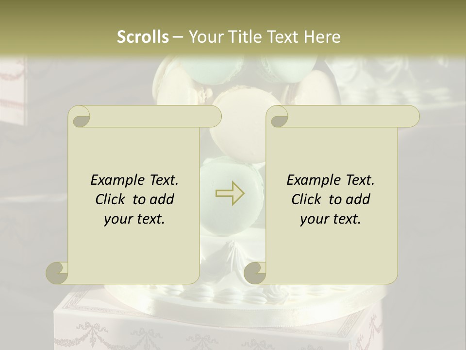 Dessert Sweet Stacked PowerPoint Template