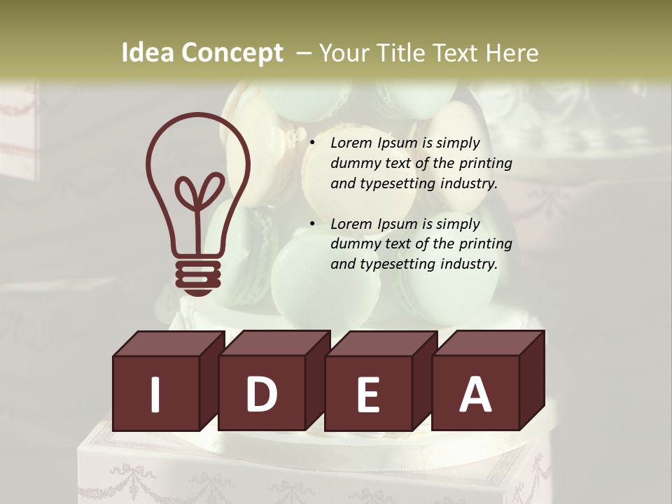 Dessert Sweet Stacked PowerPoint Template