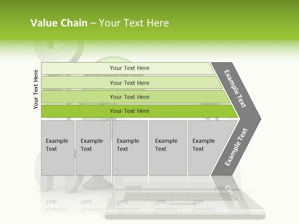 Laptop Puppet Cyborg PowerPoint Template
