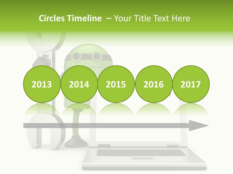 Laptop Puppet Cyborg PowerPoint Template