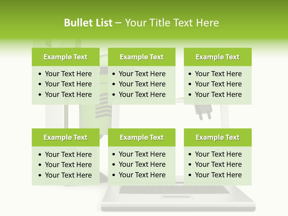 Laptop Puppet Cyborg PowerPoint Template