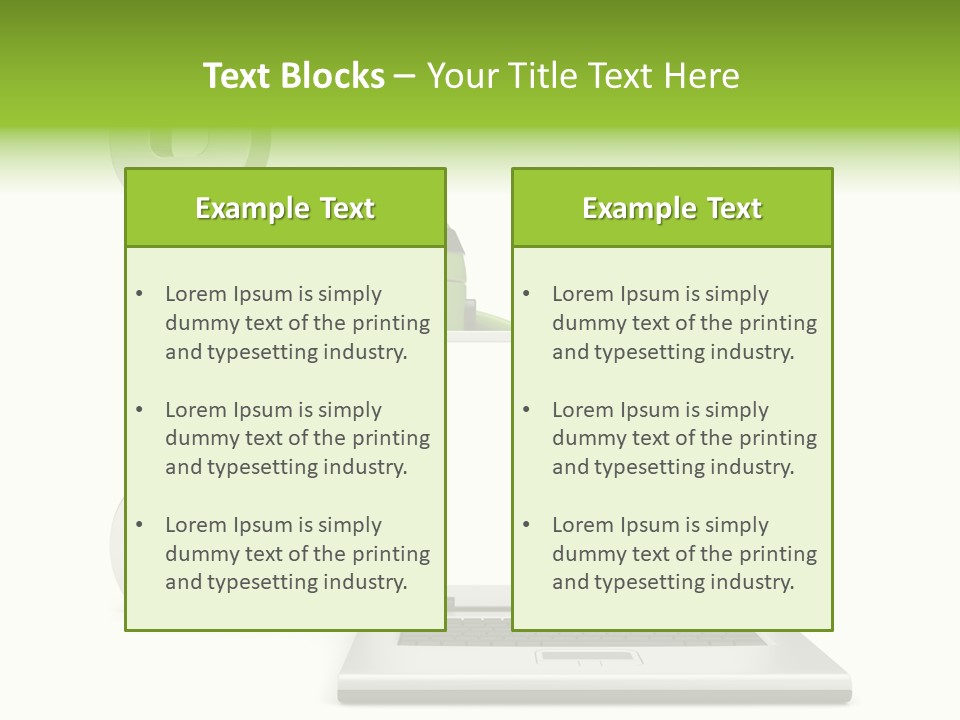 Laptop Puppet Cyborg PowerPoint Template