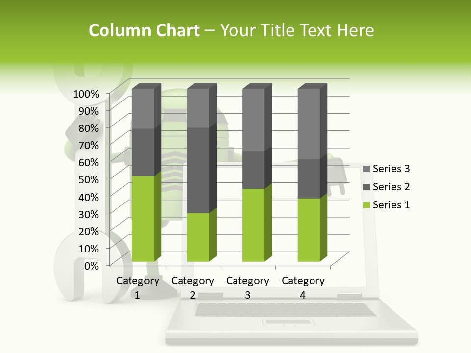 Laptop Puppet Cyborg PowerPoint Template