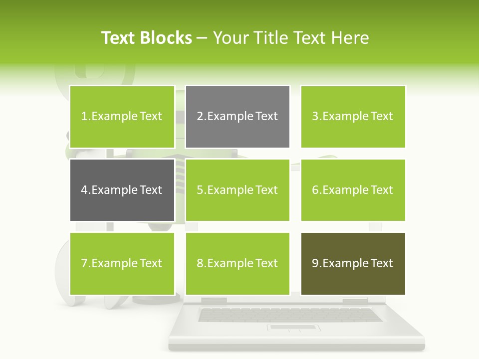 Laptop Puppet Cyborg PowerPoint Template