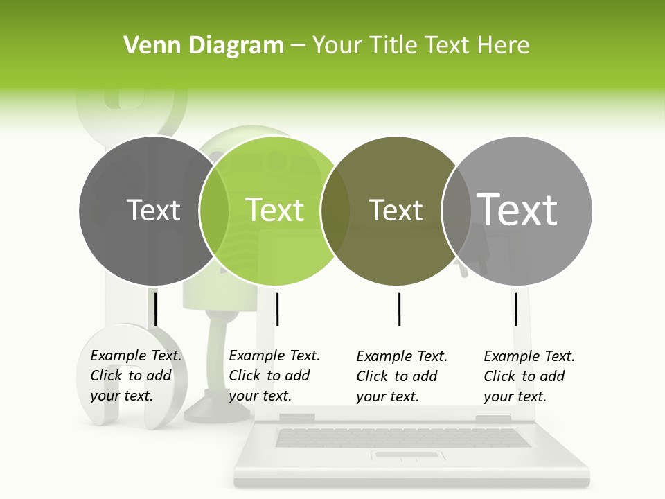 Laptop Puppet Cyborg PowerPoint Template