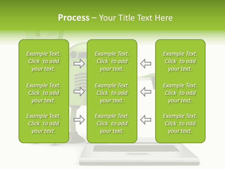 Laptop Puppet Cyborg PowerPoint Template