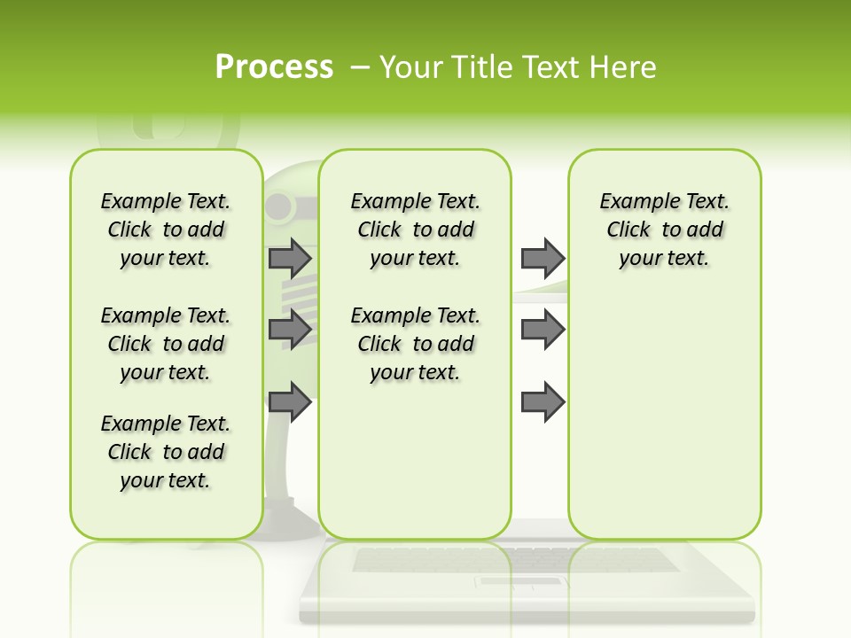 Laptop Puppet Cyborg PowerPoint Template