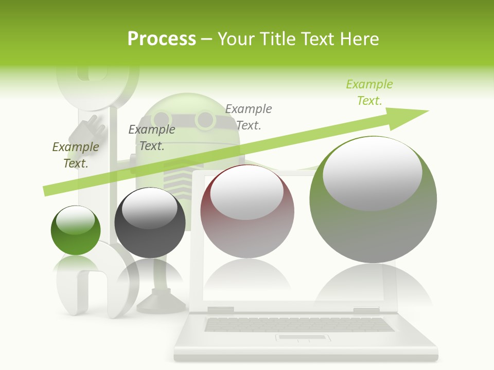 Laptop Puppet Cyborg PowerPoint Template