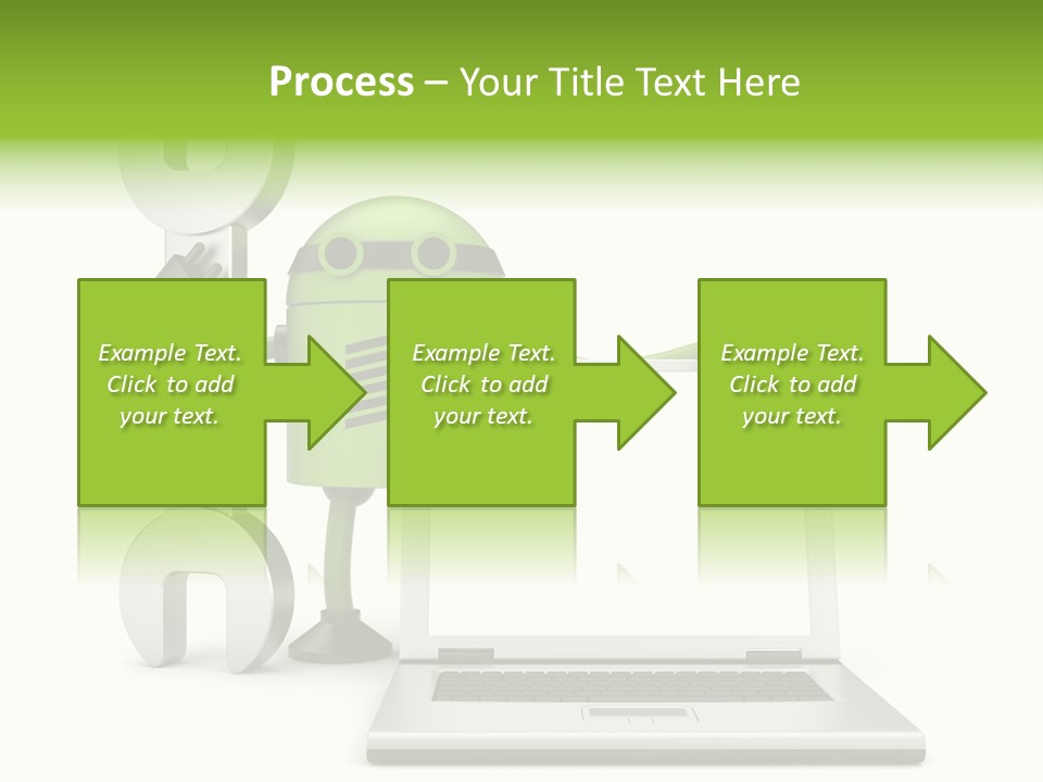 Laptop Puppet Cyborg PowerPoint Template