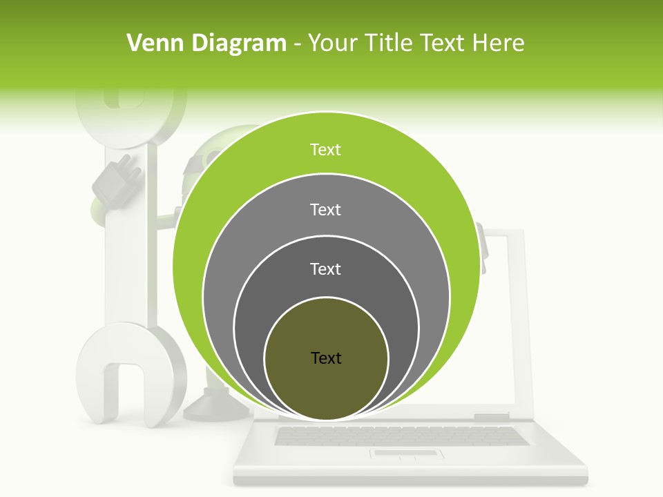 Laptop Puppet Cyborg PowerPoint Template