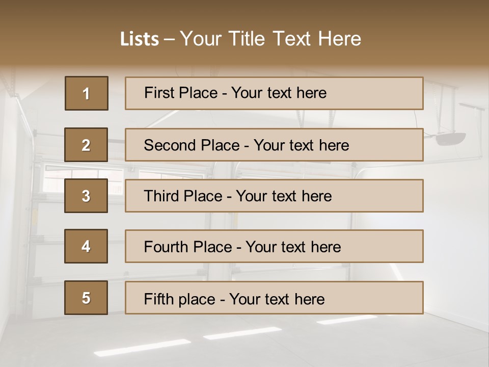 Rail Window Finished PowerPoint Template