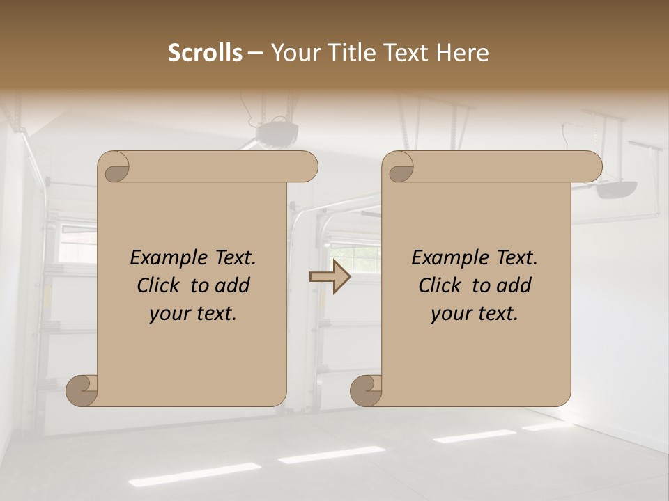 Rail Window Finished PowerPoint Template