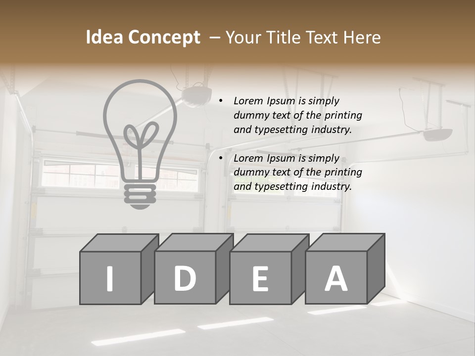 Rail Window Finished PowerPoint Template