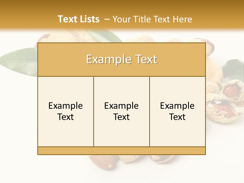 Group Closeup Nutrition PowerPoint Template