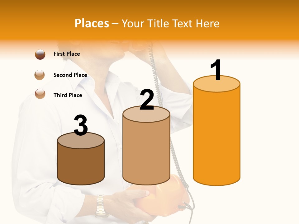 Senior Serious Happy PowerPoint Template