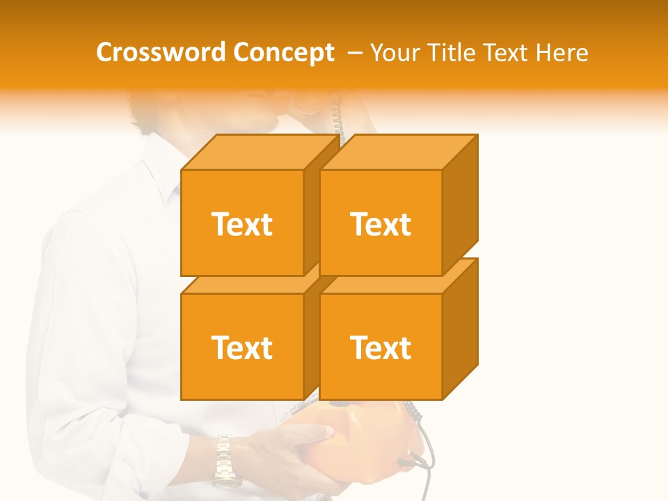 Senior Serious Happy PowerPoint Template