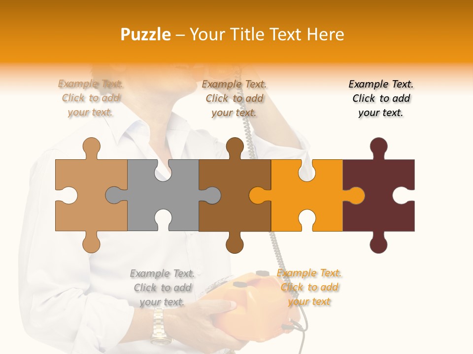 Senior Serious Happy PowerPoint Template