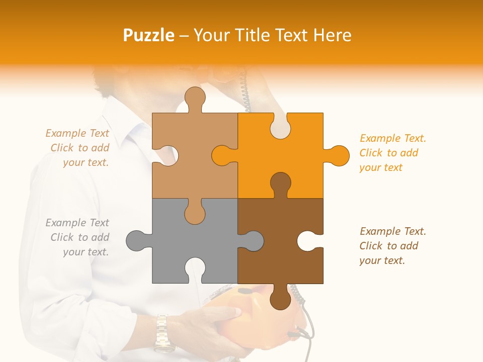 Senior Serious Happy PowerPoint Template