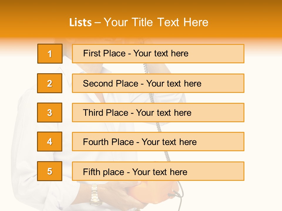 Senior Serious Happy PowerPoint Template