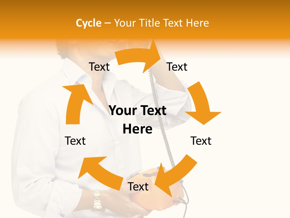 Senior Serious Happy PowerPoint Template