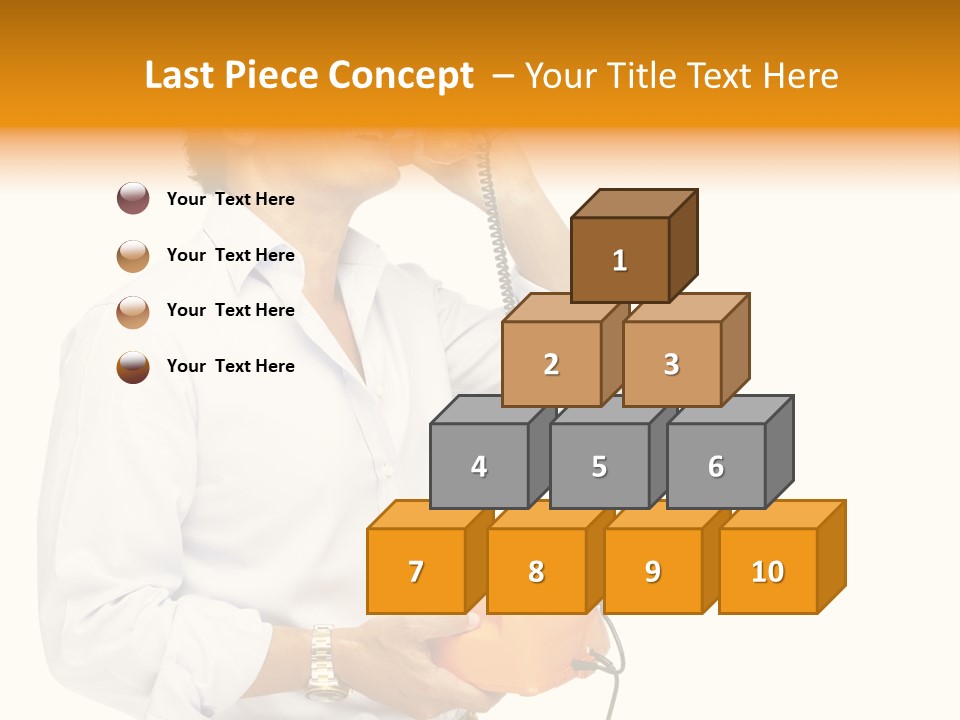 Senior Serious Happy PowerPoint Template