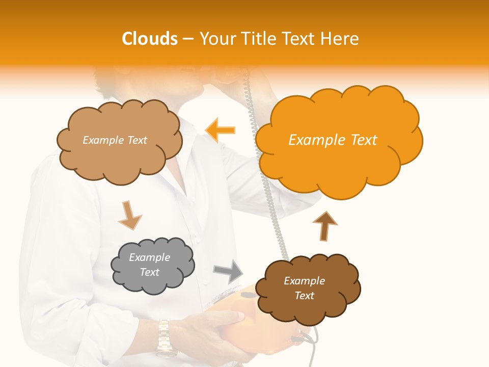 Senior Serious Happy PowerPoint Template