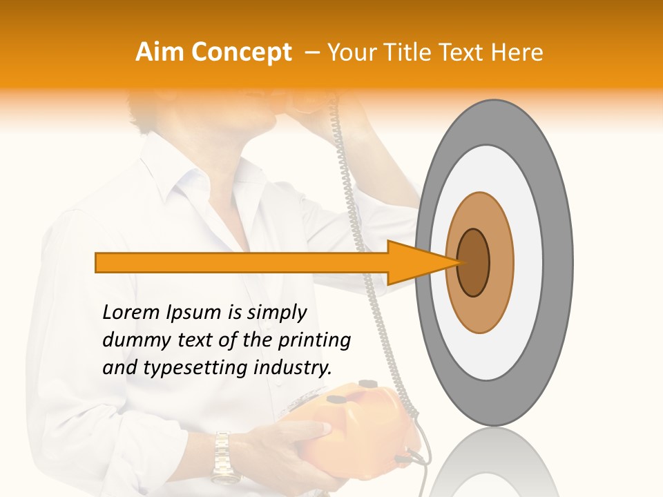 Senior Serious Happy PowerPoint Template