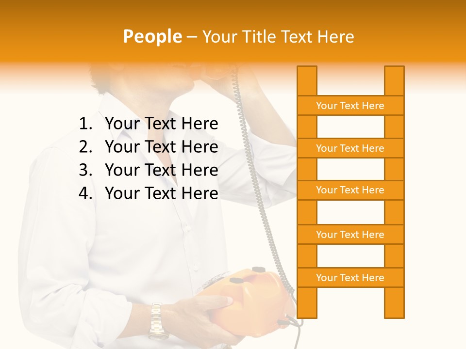 Senior Serious Happy PowerPoint Template