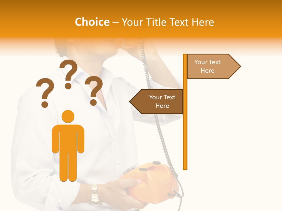 Senior Serious Happy PowerPoint Template