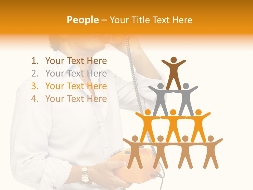 Senior Serious Happy PowerPoint Template