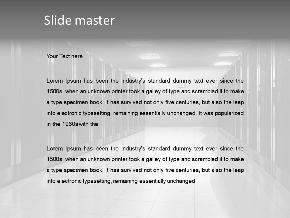 System Security Room PowerPoint Template