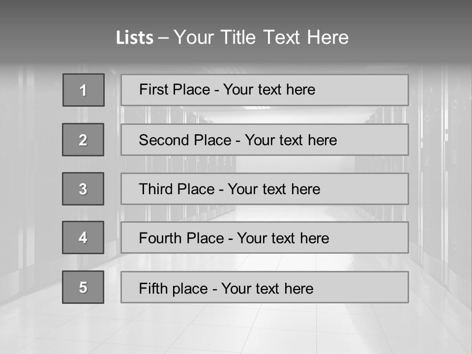 System Security Room PowerPoint Template