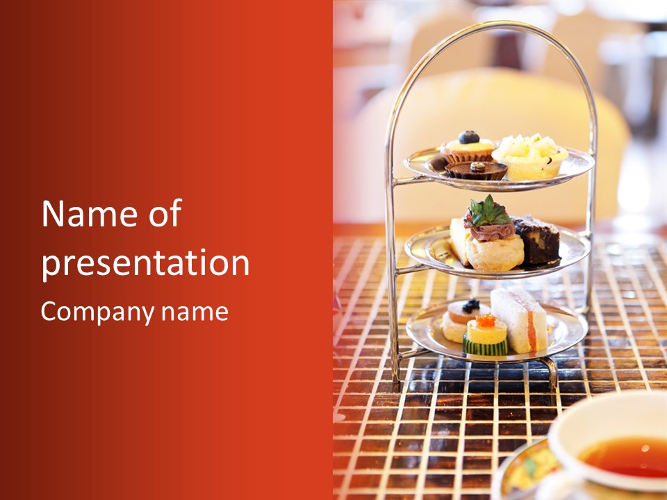 Luxury Food English PowerPoint Template