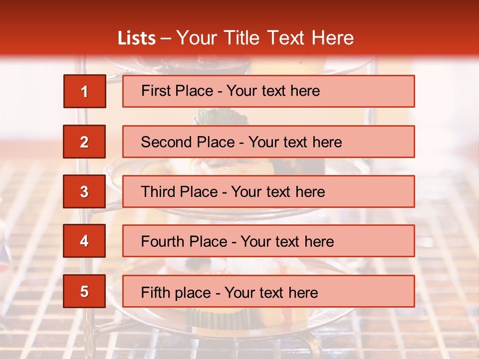 Luxury Food English PowerPoint Template