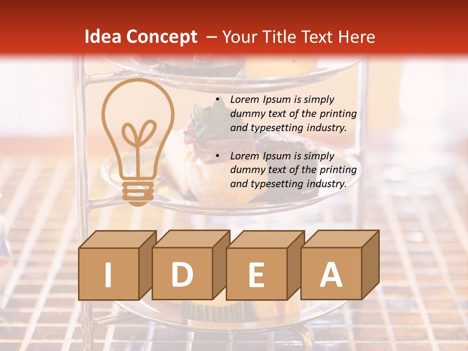 Luxury Food English PowerPoint Template