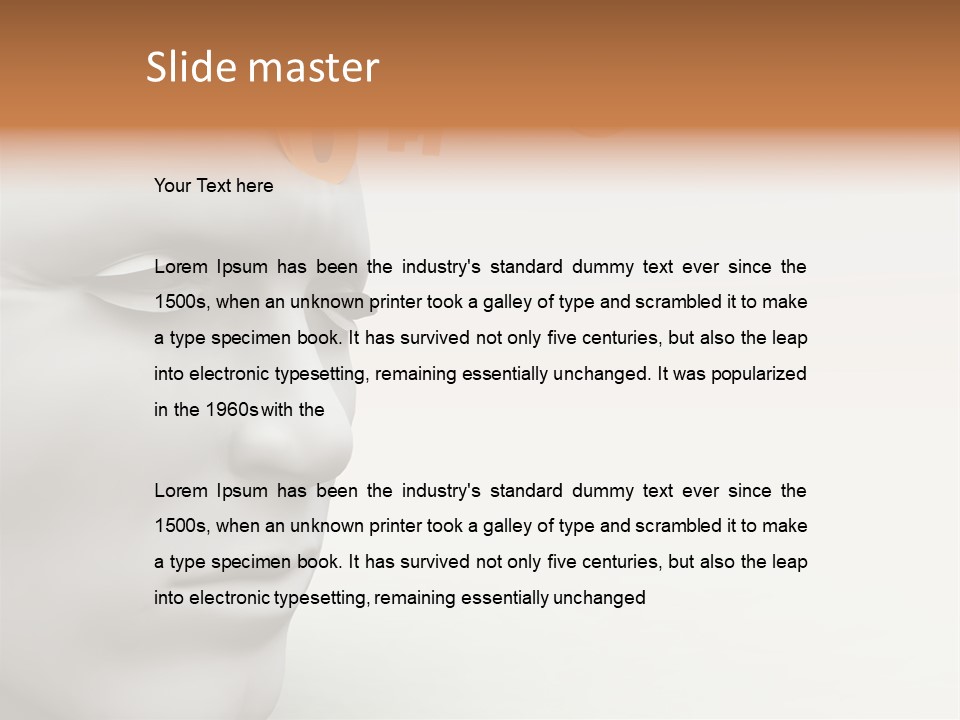 Man Mouth Inspire PowerPoint Template