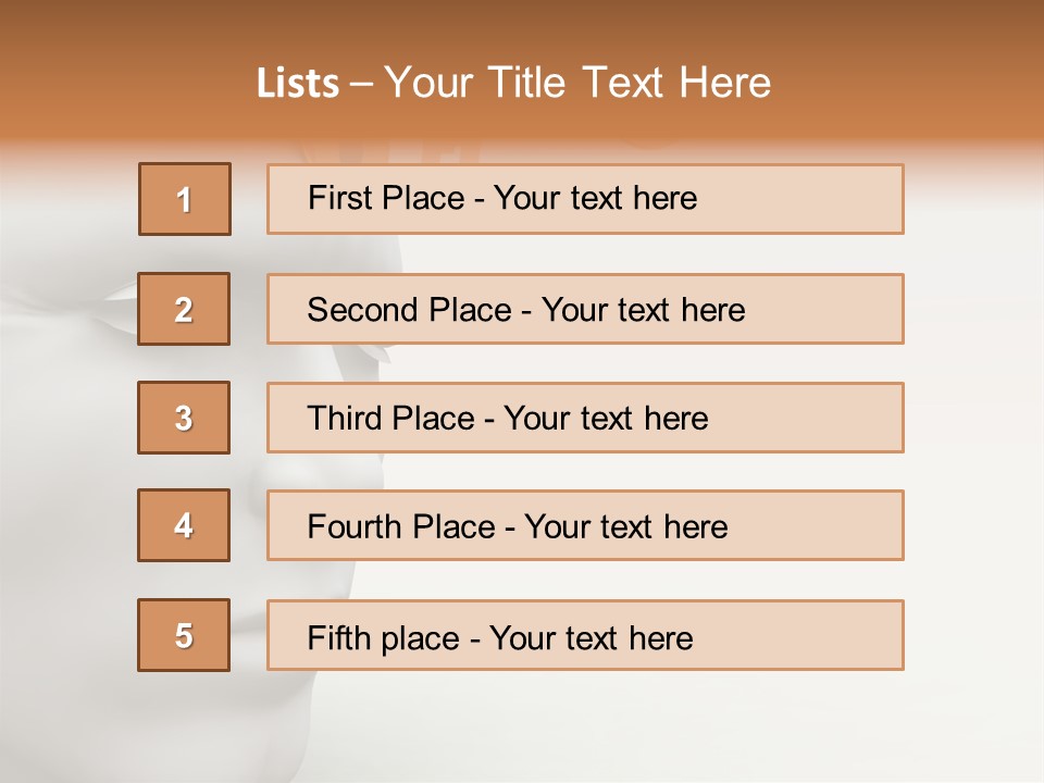 Man Mouth Inspire PowerPoint Template
