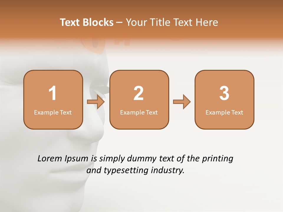 Man Mouth Inspire PowerPoint Template