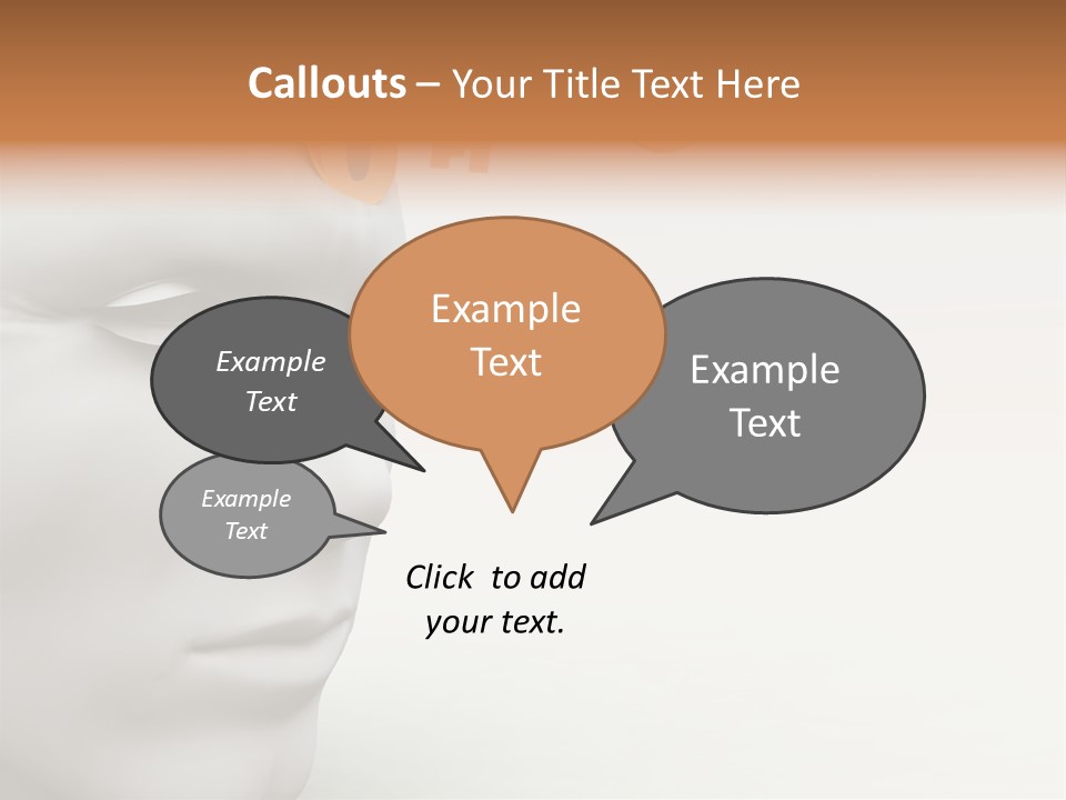 Man Mouth Inspire PowerPoint Template