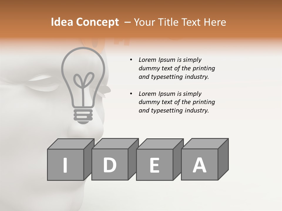 Man Mouth Inspire PowerPoint Template