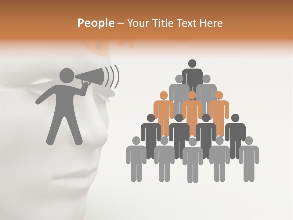 Man Mouth Inspire PowerPoint Template