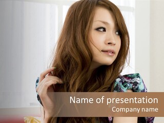 Taiwanese One Flirting PowerPoint Template